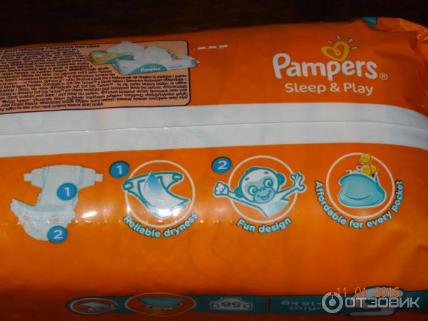 Детские подгузники Pampers Sleep & Play фото