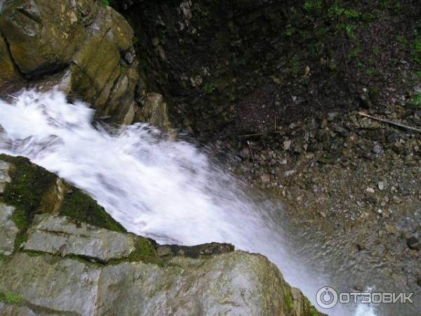 Манявский водопад - вид сверху