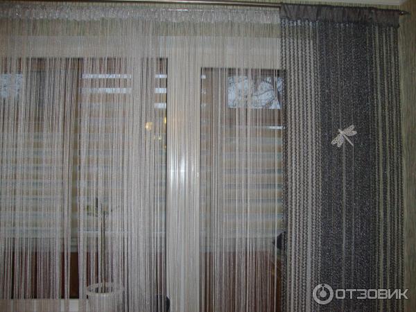 Нитяные шторы Кисея фото