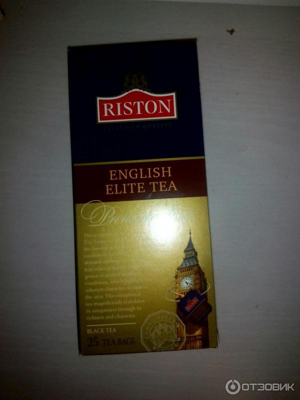 Чай черный Riston English Elite Tea пакетированный фото