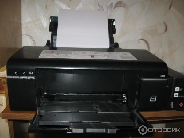 Принтер Epson l800 вид спереди, открытый