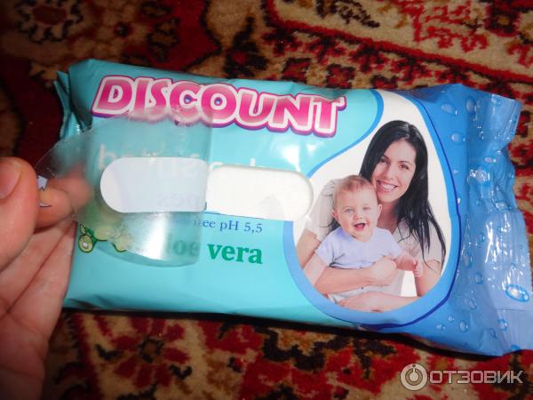 Влажные салфетки для детей Discount фото