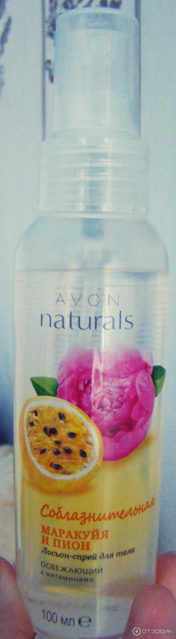 Лосьон-спрей для тела Avon Naturals Соблазнительная маракуйя и пион фото