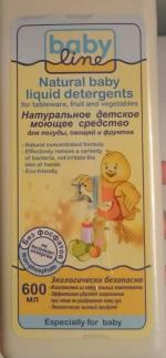 Натуральное моющее детское средство для посуды Baby line фото