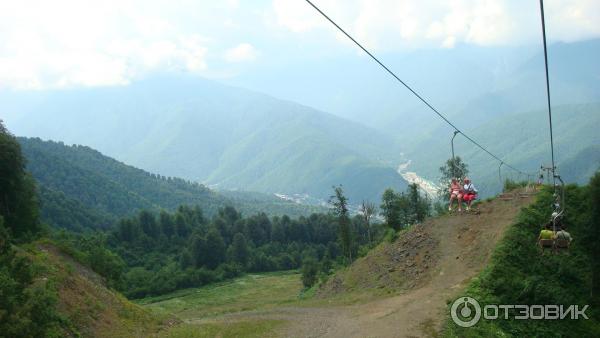 Канатная дорога на хребет гор Аигба (Россия, Красная поляна) фото