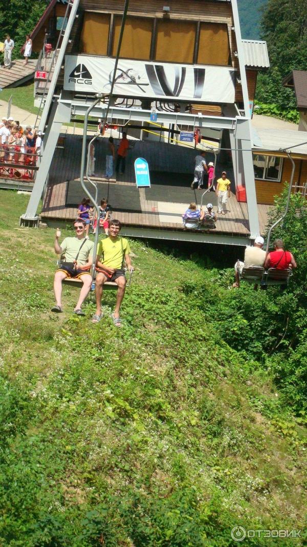 Канатная дорога на хребет гор Аигба (Россия, Красная поляна) фото