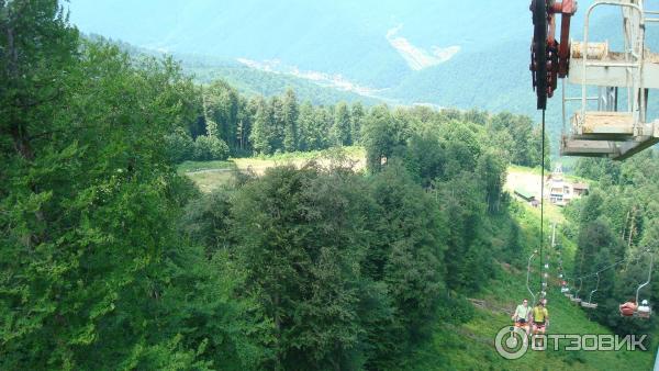 Канатная дорога на хребет гор Аигба (Россия, Красная поляна) фото