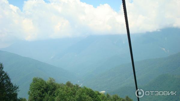 Канатная дорога на хребет гор Аигба (Россия, Красная поляна) фото
