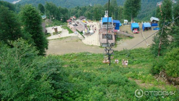 Канатная дорога на хребет гор Аигба (Россия, Красная поляна) фото