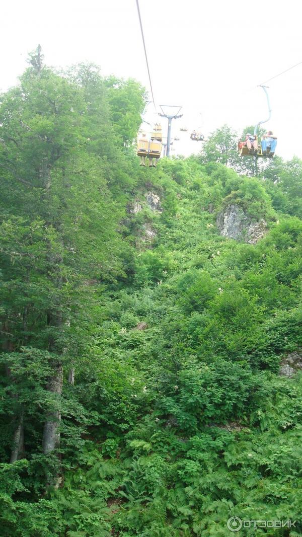 Канатная дорога на хребет гор Аигба (Россия, Красная поляна) фото