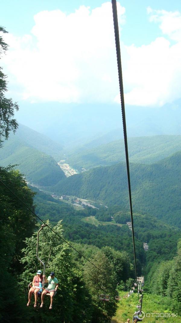 Канатная дорога на хребет гор Аигба (Россия, Красная поляна) фото