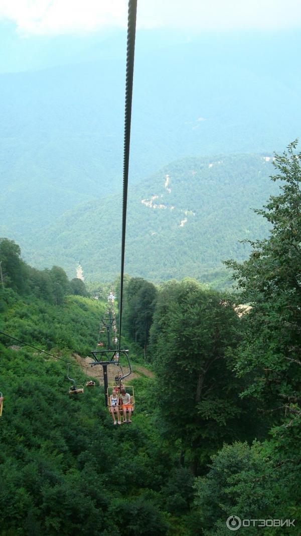 Канатная дорога на хребет гор Аигба (Россия, Красная поляна) фото