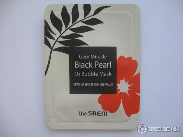 Маска для лица The Saem Gem Miracle Black Pearl O2 Bubble Mask фото