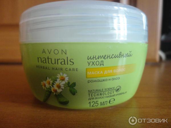 Маска для волос Avon Интенсивный уход Ромашка и алоэ фото