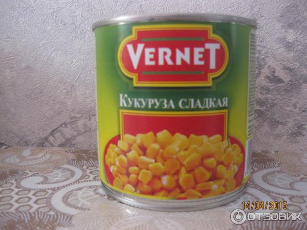 Консервированная кукуруза Vernet фото