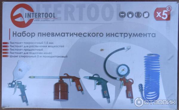 Набор покрасочный пневматический INTERTOOL PT-1502 фото