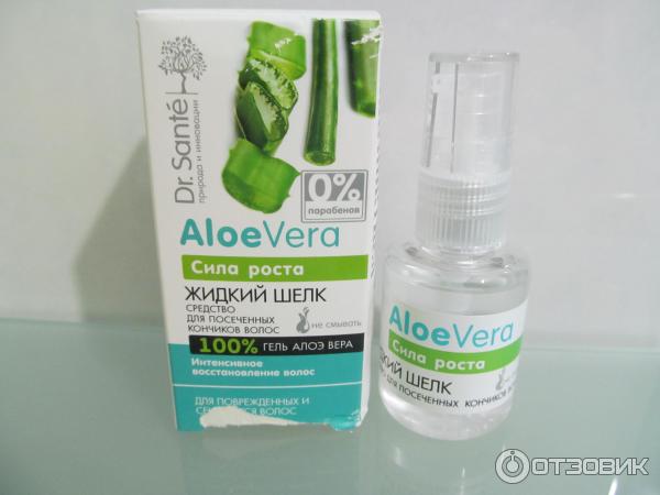 Средство для посеченных кончиков волос Dr. Sante Aloe Vera Жидкий шелк фото