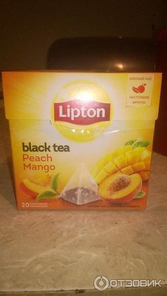 Чай черный Lipton Peach Mango в пирамидках фото