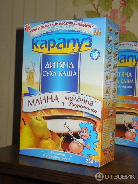 Каша безмолочная гречневая с яблоком Карапуз фото