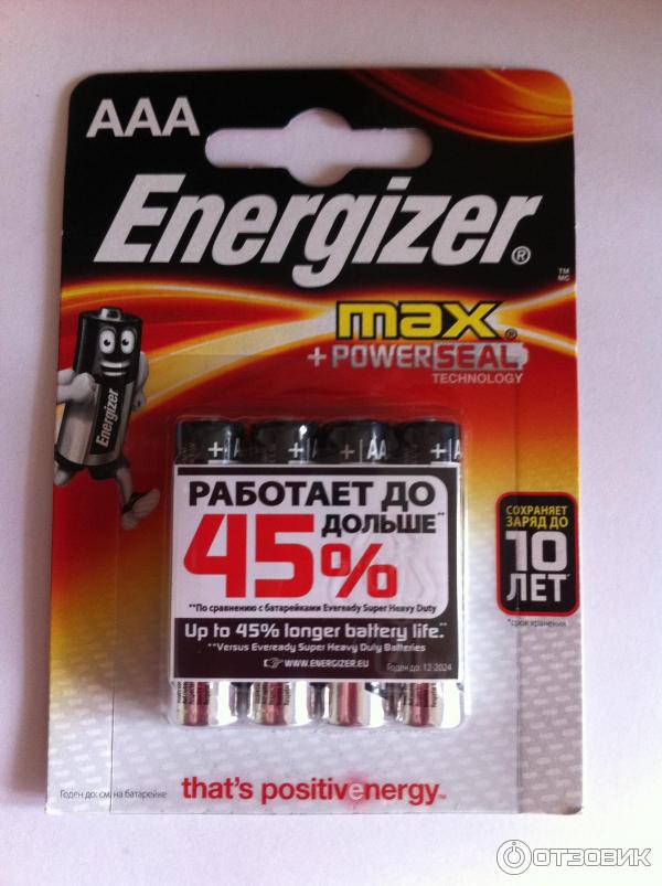 Батарейки Energizer AAA фото