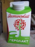 Продукт кисломолочный питьевой Яготинський "Геролакт" 3,2% фото
