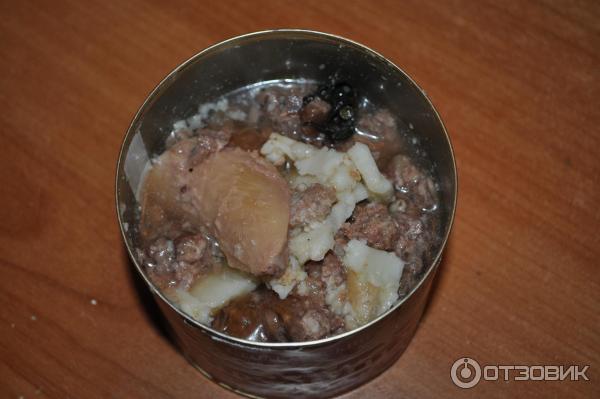 Оно же, вид сверху, шайба жира заранее убрана...