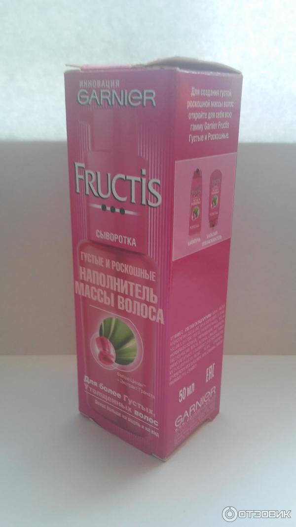 Сыворотка для волос Garnier Fructis Наполнитель массы волоса фото