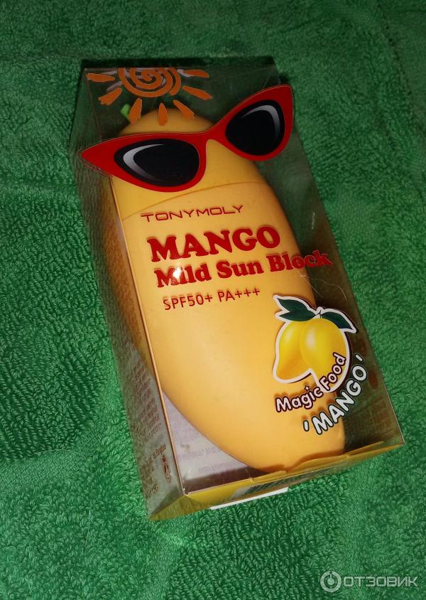 Солнцезащитный крем Tony Moly Magic Food Mango Mild Sun Block SPF50+ PA+++ фото