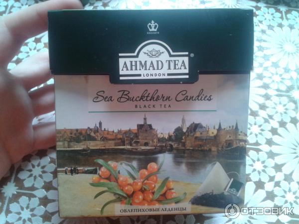 Чай Ahmad Tea Облепиховые леденцы в пакетиках пирамидках фото