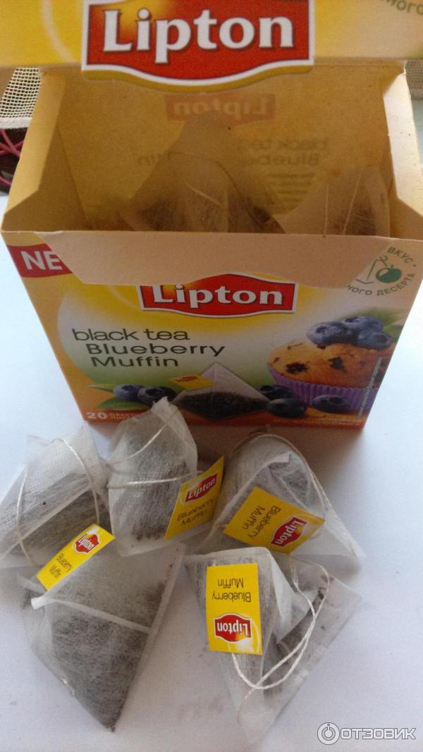 Чай в пирамидках Lipton Blueberry Muffin фото