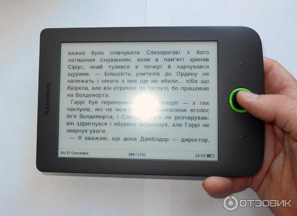 Электронная книга PocketBook 614 Basic 2 в руке