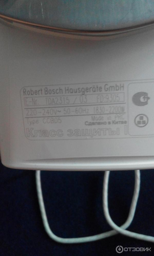 Утюг Bosch TDA 2315 фото