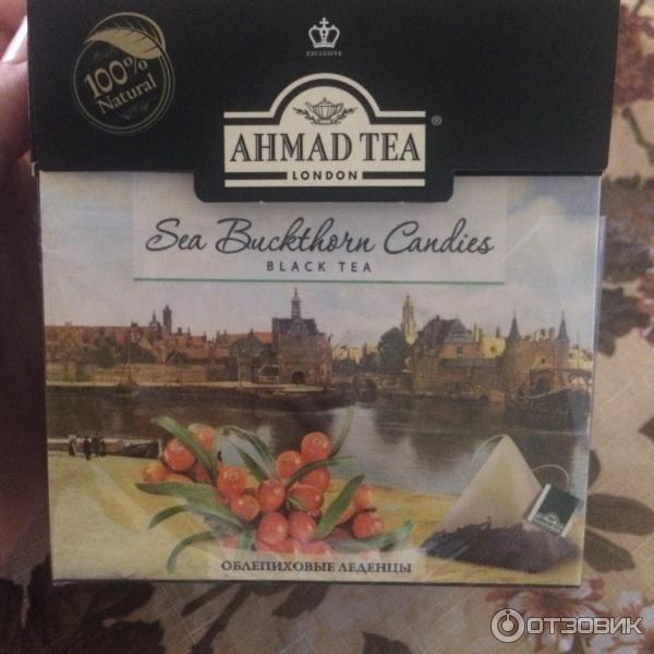 Чай Ahmad Tea Облепиховые леденцы в пакетиках пирамидках фото