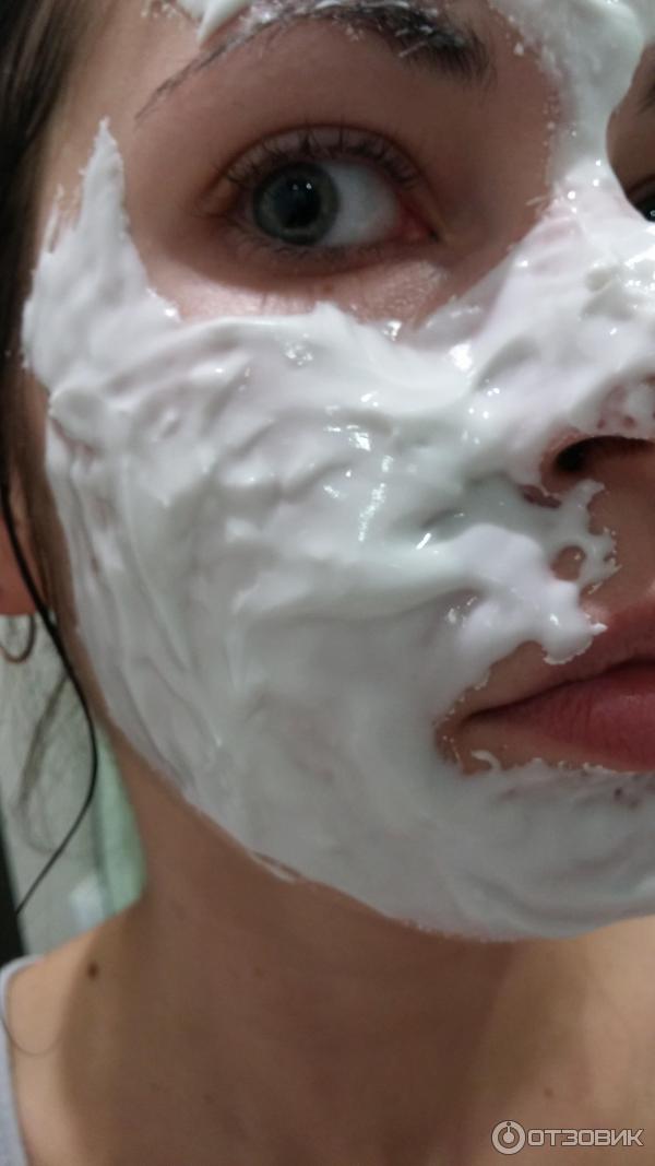 так выглядит маска сразу после нанесения