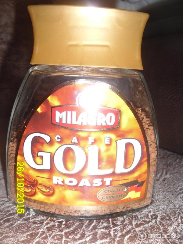 Растворимый кофе Milagro Gold roast фото