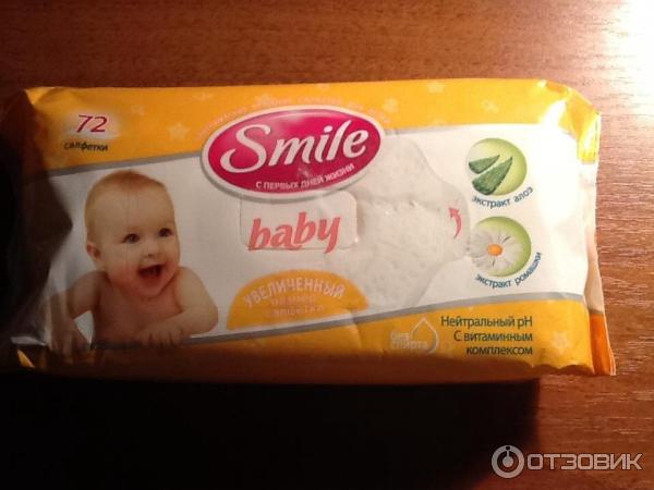 Детские влажные салфетки Smile Baby фото