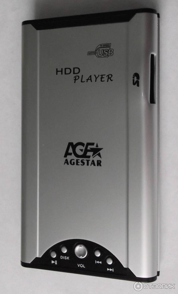 Медиаплеер AgeStar SPB2A с контейнером для HDD 2,5 дюйма