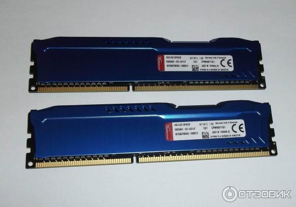 Модули памяти Kingston HyperX Fury DDR3 1600MHz 8Gb (2x4Gb)