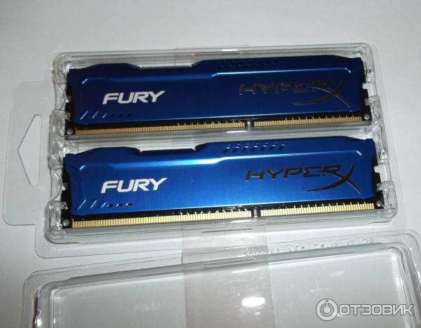 Модули памяти Kingston HyperX Fury DDR3 1600MHz 8Gb (2x4Gb)