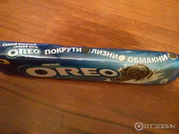 Печенье OREO с какао и начинкой с ванильным вкусом фото