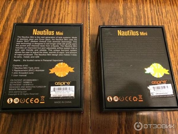 Электронная сигарета Aspire Nautilus Mini фото