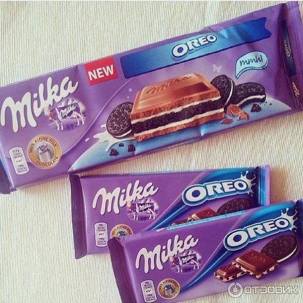 Шоколад Milka Oreo фото