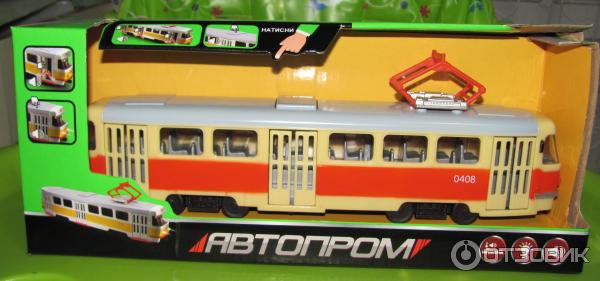 Игрушка Автопром Трамвай фото