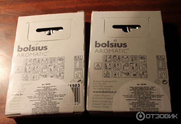 Ароматические свечи Bolsius фото