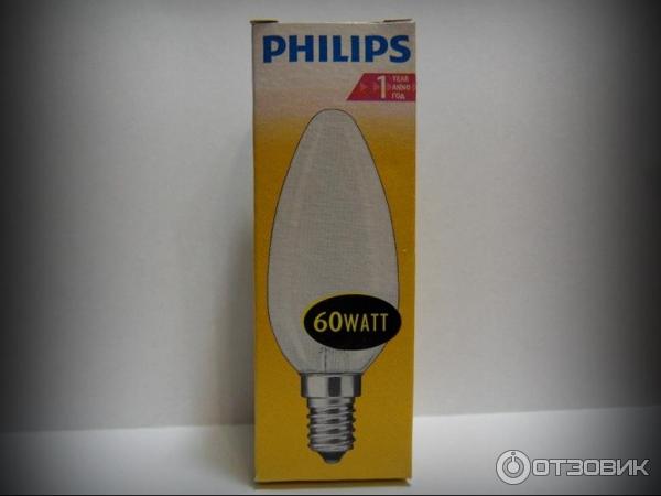 Лампа накаливания PHILIPS 60Вт фото