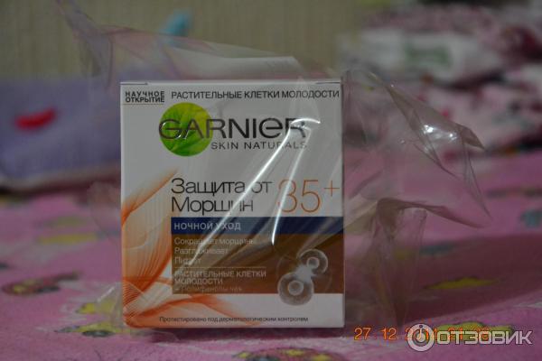 Крем Garnier Skin Naturals защита от морщин 35+ Ночной антивозрастной уход фото