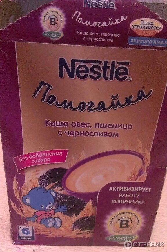 Детская каша Nestle Помогайка - Овес, пшеница с черносливом фото