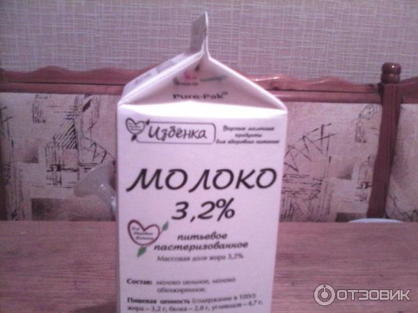 Молоко Избенка 3.2% питьевое пастеризованное фото