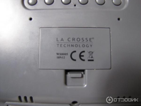 Часы LA Crosse WS 8005 BLA-SIL