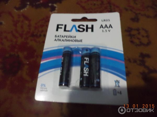 Алкалиновые батарейки FLASH фото